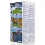 Bestway Power Steel Swim Vista Series Wood Ø 488 X 122 Cm Stål Rund Ovanmarkspool unisex, Brown / blue, 19480L