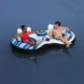 Bestway Rapid Rider Dubbel Ring Flytring Med Handtag unisex, Blue / white, 251 x 132cm