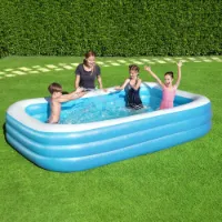 Bestway Rectangular Uppblåsbar Pool 305x183x56 Cm unisex Bestway Rectangular Uppblåsbar Pool 305x183x56 Cm unisex