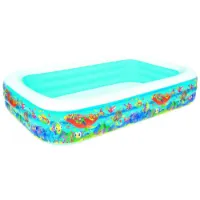 Bestway Rektangulär Uppblåsbar Pool (akvarium) 305x183x56 Cm unisex