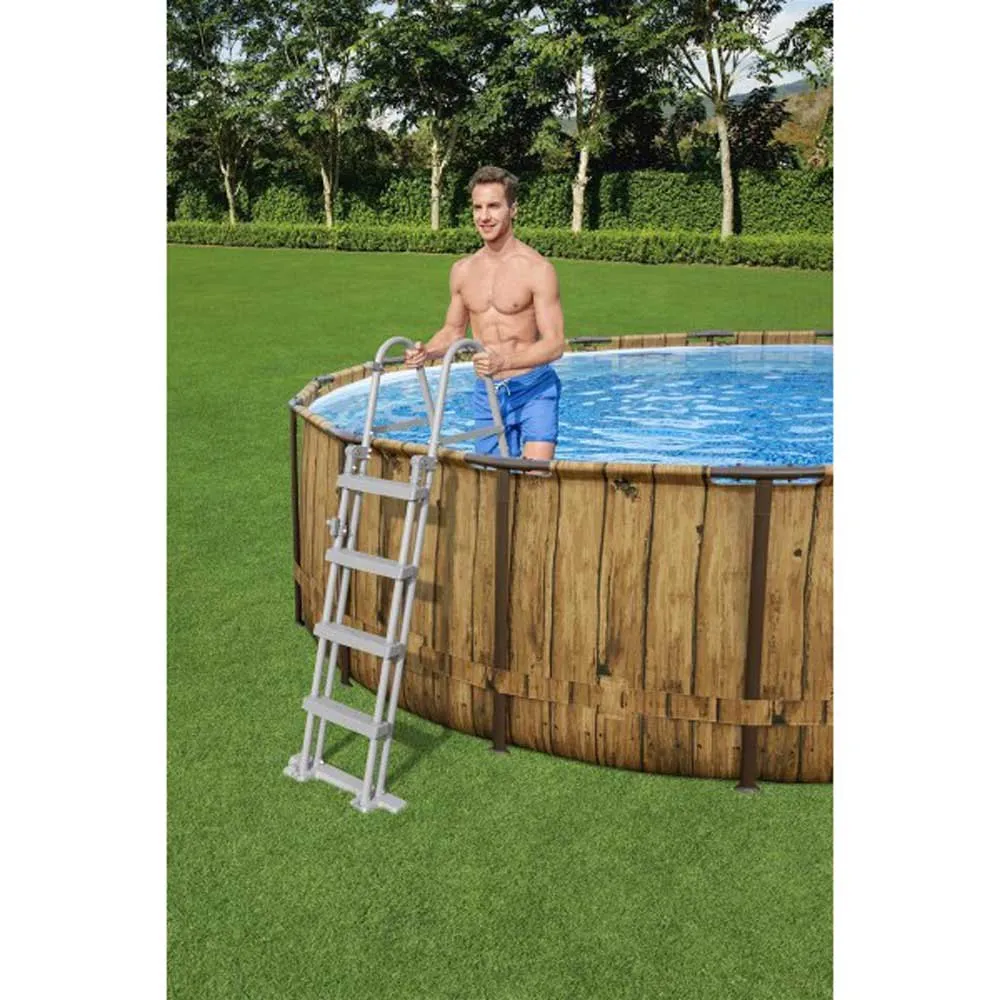 Bestway Säkerhetsstege För Pool Med 4 Steg 122 Cm unisex, Black, One Size Bestway Säkerhetsstege För Pool Med 4 Steg 122 Cm unisex, Black, One Size