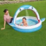 Bestway Shark Rund Uppblåsbar Pool unisex, Blue / white, 163 x 127 x 92cm