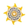 Bestway Sicilia Uppblåsbar ö unisex, Yellow / blue, 226 x 226cm
