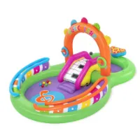 Bestway Sing N Splash Dubbel Barnpool Med Bollar 295x190 Cm unisex