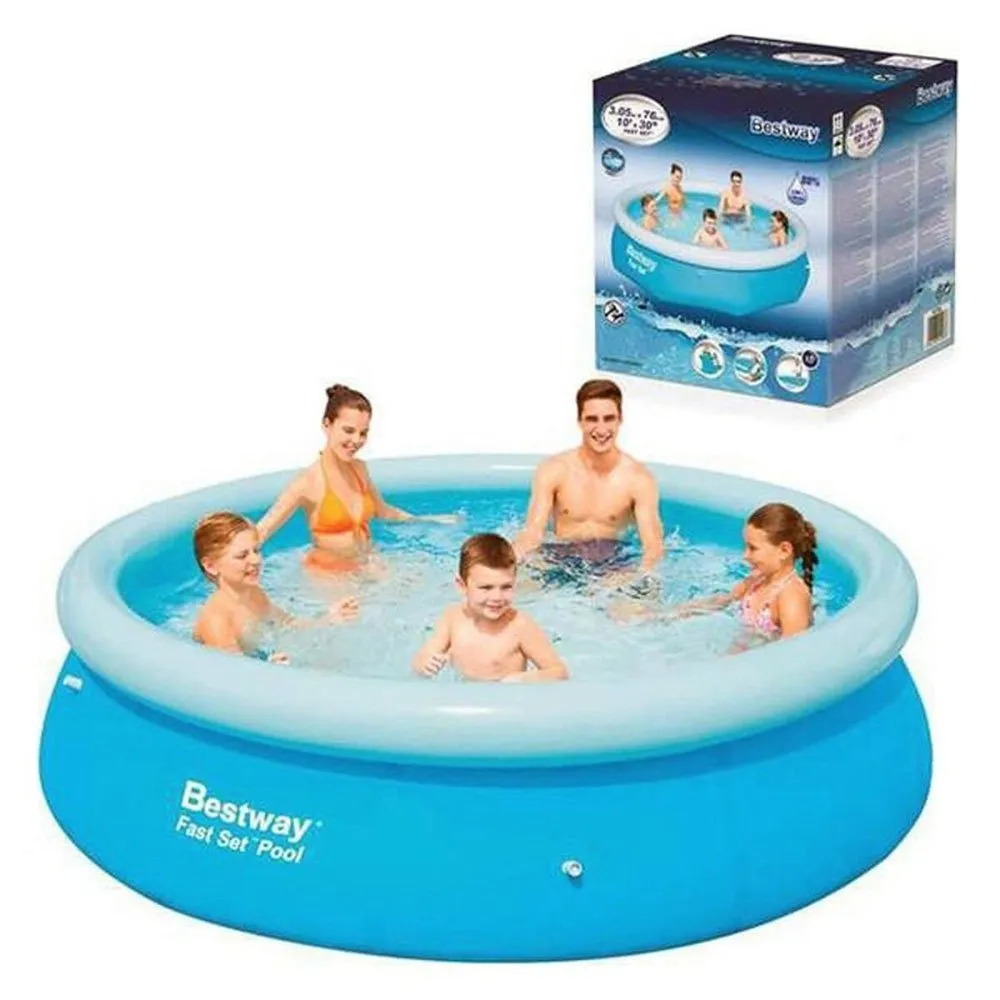 Bestway Snabb Installation Ø Utan Skimmer Rund Uppblåsbar Pool 305x76 Cm unisex, Blue, 3800L