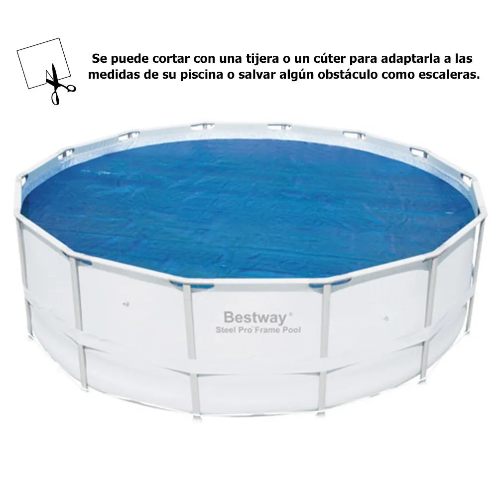 Bestway Solskydd För Pooler Med Metallram Ø 427 Cm unisex, Blue, One Size Bestway Solskydd För Pooler Med Metallram Ø 427 Cm unisex, Blue, One Size