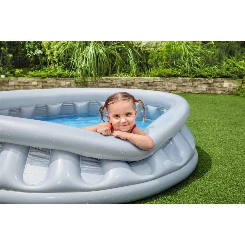 Bestway Space Ship 157x43 Cm Rund Uppblåsbar Pool unisex, Grey / blue, 512L