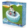 Bestway Sparkle Shell 150x127x43 Cm Rund Uppblåsbar Pool unisex, Clear / blue, 230L