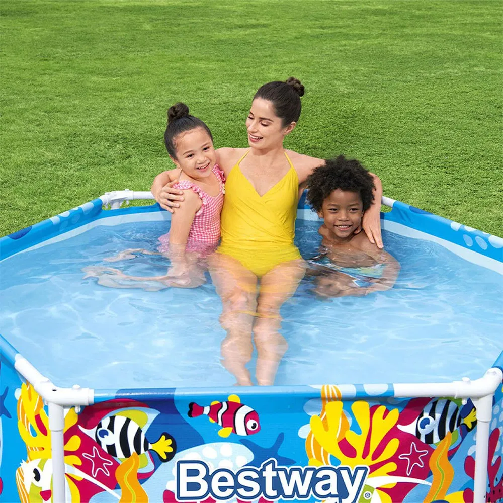 Bestway Splash-in-shade Ø183x51cm Stål Rund Ovanmarkspool unisex, Multicolour, 930L
