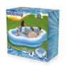 Bestway Splashview 270x198x51 Cm Rektangulär Uppblåsbar Pool unisex, Blue / white, 821L