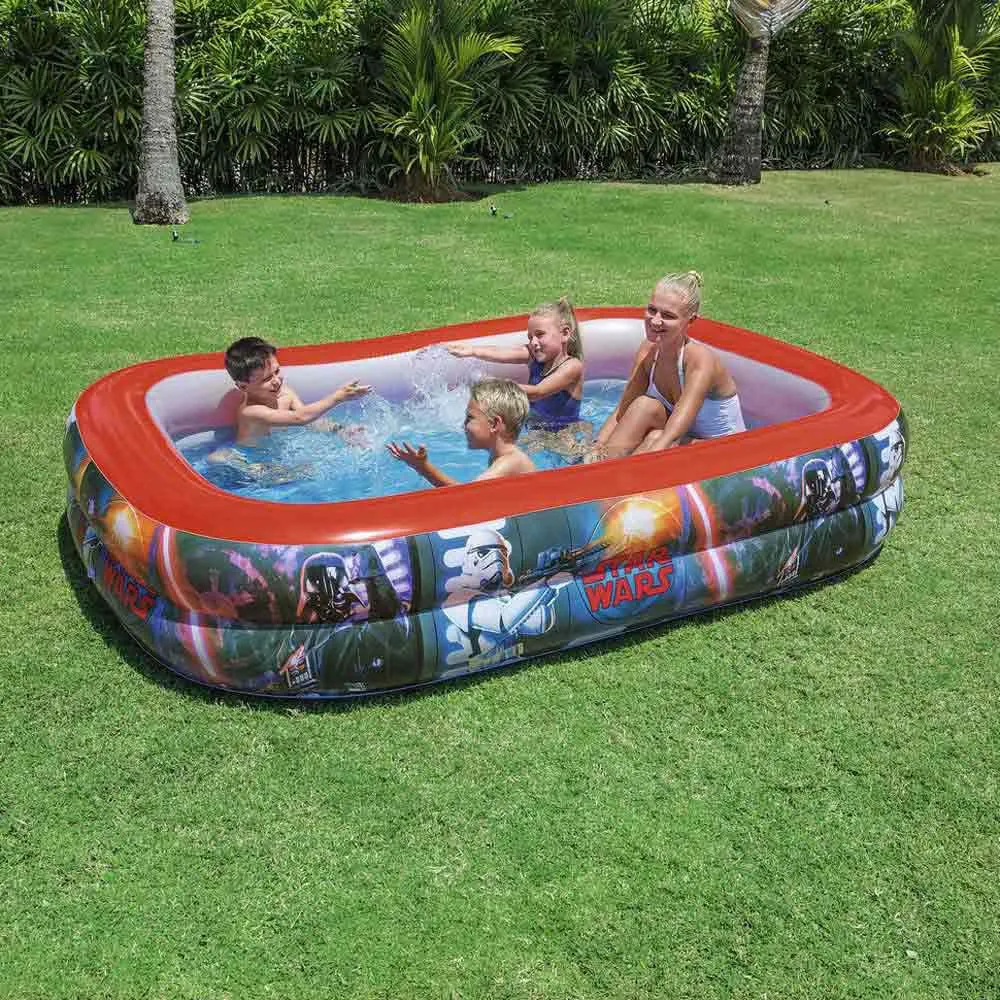 Bestway Star Wars 262x175x51 Cm Rektangulär Uppblåsbar Pool unisex, Multicolour, 778L