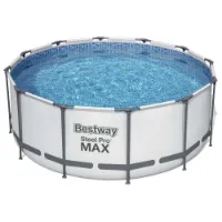 Bestway Steel Pro Max™ 366x122 Cm Stål Rund Ovanmarkspool unisex Bestway Steel Pro Max™ 366x122 Cm Stål Rund Ovanmarkspool unisex