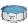 Bestway Steel Pro Max™ 366x122 Cm Stål Rund Ovanmarkspool unisex, White / grey, 10250L