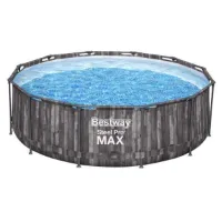 Bestway Steel Pro Max Ø 366x100 Cm Stål Rund Ovanmarkspool unisex
