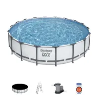 Bestway Steel Pro Max Ø 549x122 Cm Stål Rund Ovanmarkspool unisex Bestway Steel Pro Max Ø 549x122 Cm Stål Rund Ovanmarkspool unisex