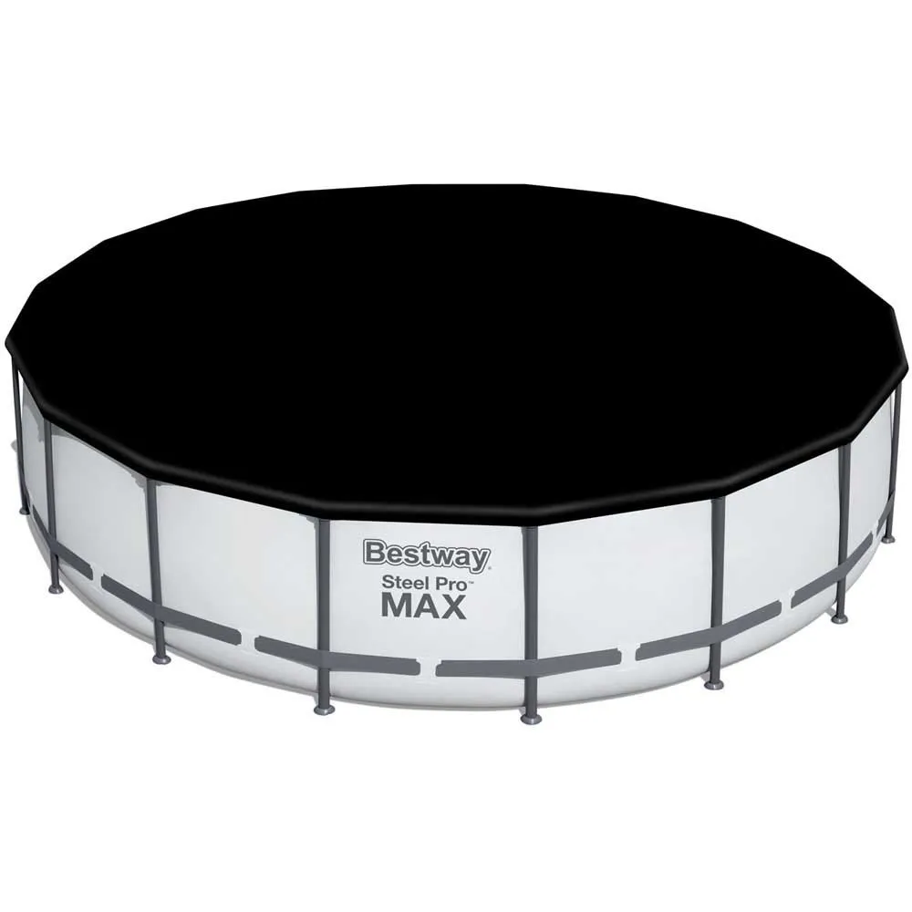 Bestway Steel Pro Max Ø 549x122 Cm Stål Rund Ovanmarkspool unisex, Grey / blue, 23062L