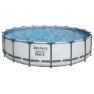 Bestway Steel Pro Max Ø 549x122 Cm Stål Rund Ovanmarkspool unisex, Grey / blue, 23062L