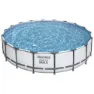 Bestway Steel Pro Max Ø 549x122 Cm Stål Rund Ovanmarkspool unisex, Grey / blue, 23062L
