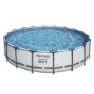 Bestway Steel Pro Max Ø 549x122 Cm Stål Rund Ovanmarkspool unisex, Grey / blue, 23062L