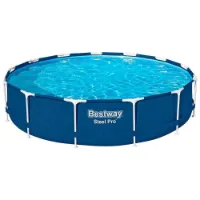 Bestway Steel Pro Ø 396x84 Cm Stål Rund Ovanmarkspool unisex