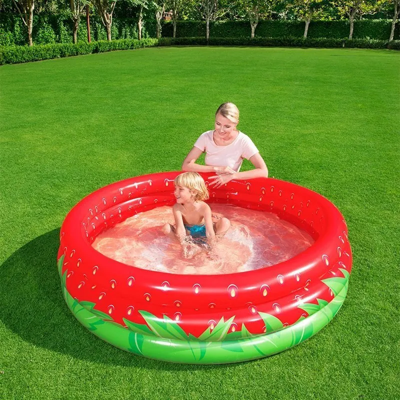 Bestway Strawberry Uppblåsbar Pool unisex, Red, 168 x 38cm