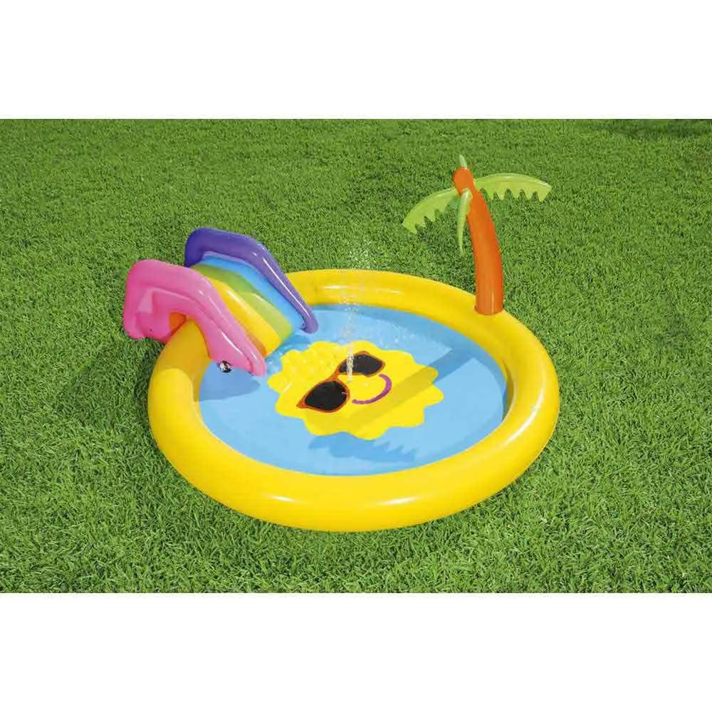 Bestway Sunnyland Splash 237x201x104 Cm Rund Uppblåsbar Pool unisex, Yellow / blue, 59L