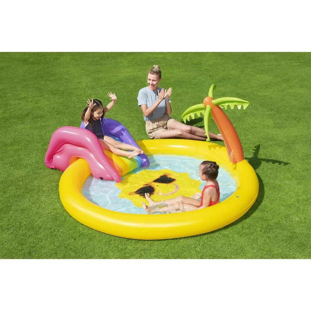 Bestway Sunnyland Splash 237x201x104 Cm Rund Uppblåsbar Pool unisex, Yellow / blue, 59L