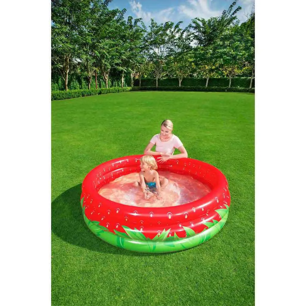 Bestway Sweet Strawberry 160x38 Cm Rund Uppblåsbar Pool unisex, Multicolour, 390L