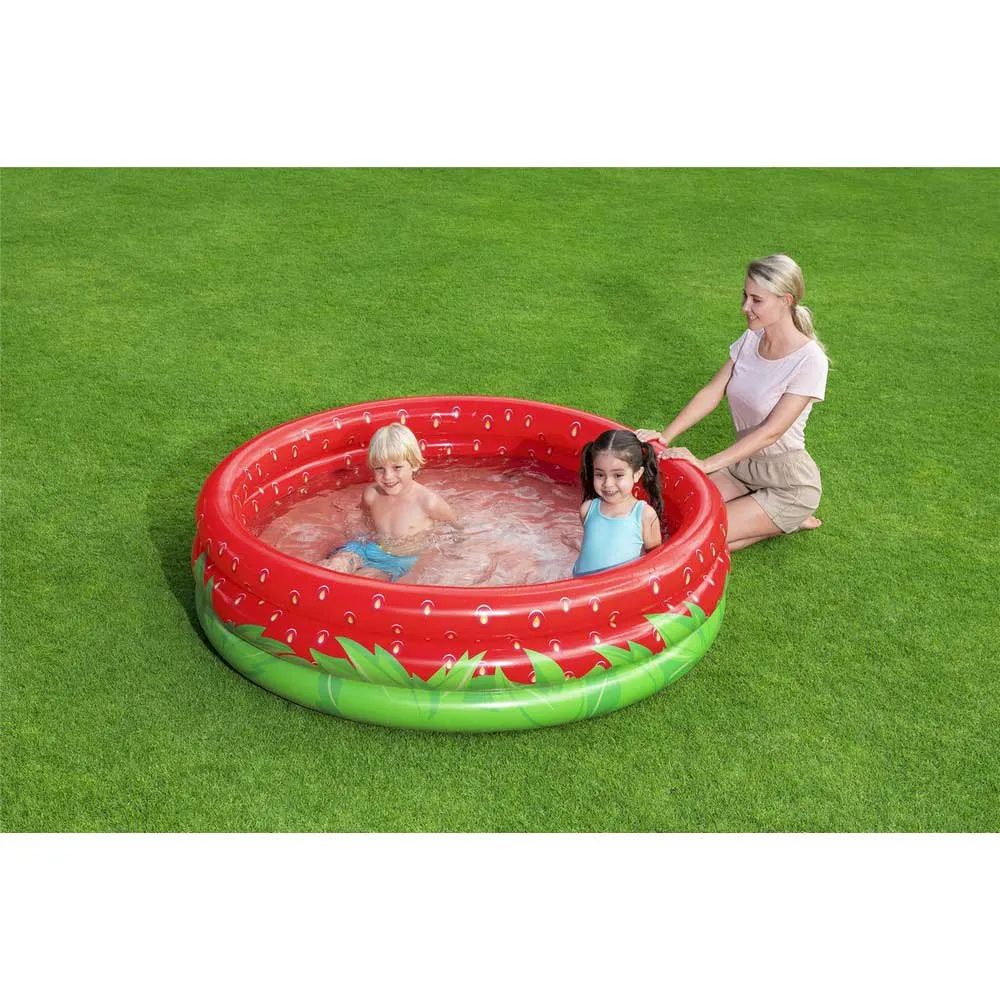 Bestway Sweet Strawberry 160x38 Cm Rund Uppblåsbar Pool unisex, Multicolour, 390L
