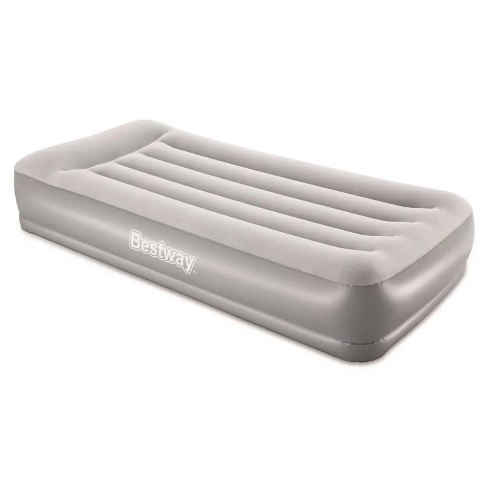 Bestway Tritech Enkel Luftmadrass, Grey, 191 x 97 x 38cm