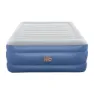 Bestway Tritech Queen Built-in Ac Pump Dubbel Luftmadrass, Blue / grey, 203 x 152 x 61cm