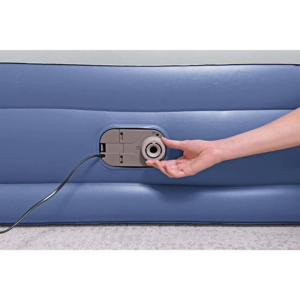 Bestway Tritech Queen Reinforced Dubbel Luftmadrass Med Inbyggd Pump