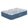 Bestway Tritech Queen Reinforced I-beam Dubbelsäng Med Inbyggd Pump, Blue / grey, 203 x 152 x 46cm