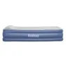 Bestway Tritech Twin Reinforced Enkel Luftmadrass Med Inbyggd Pump, Grey / black, 191 x 97 x 46cm
