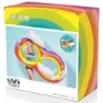 Bestway Uppblåsbar Dubbel Flytmadrass Med Ryggstöd 186x116 Cm, Multicolor, One Size