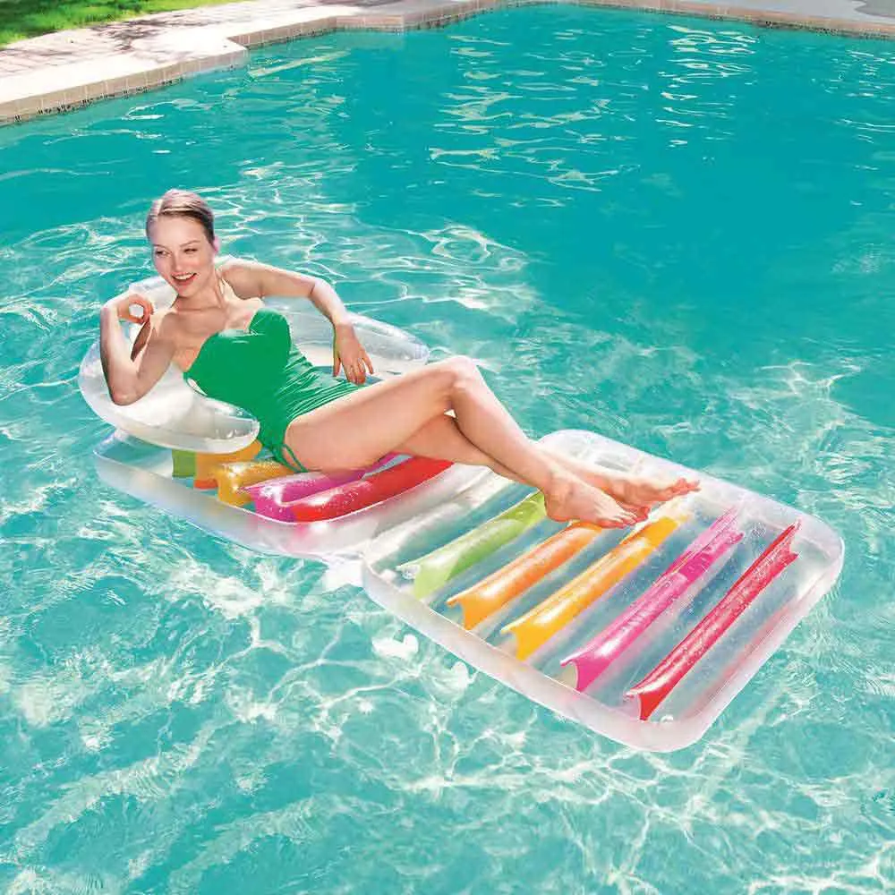 Bestway Uppblåsbar Fåtölj-schäslong I Hög Kvalitet 201x89 Cm unisex, Multicolour, One Size