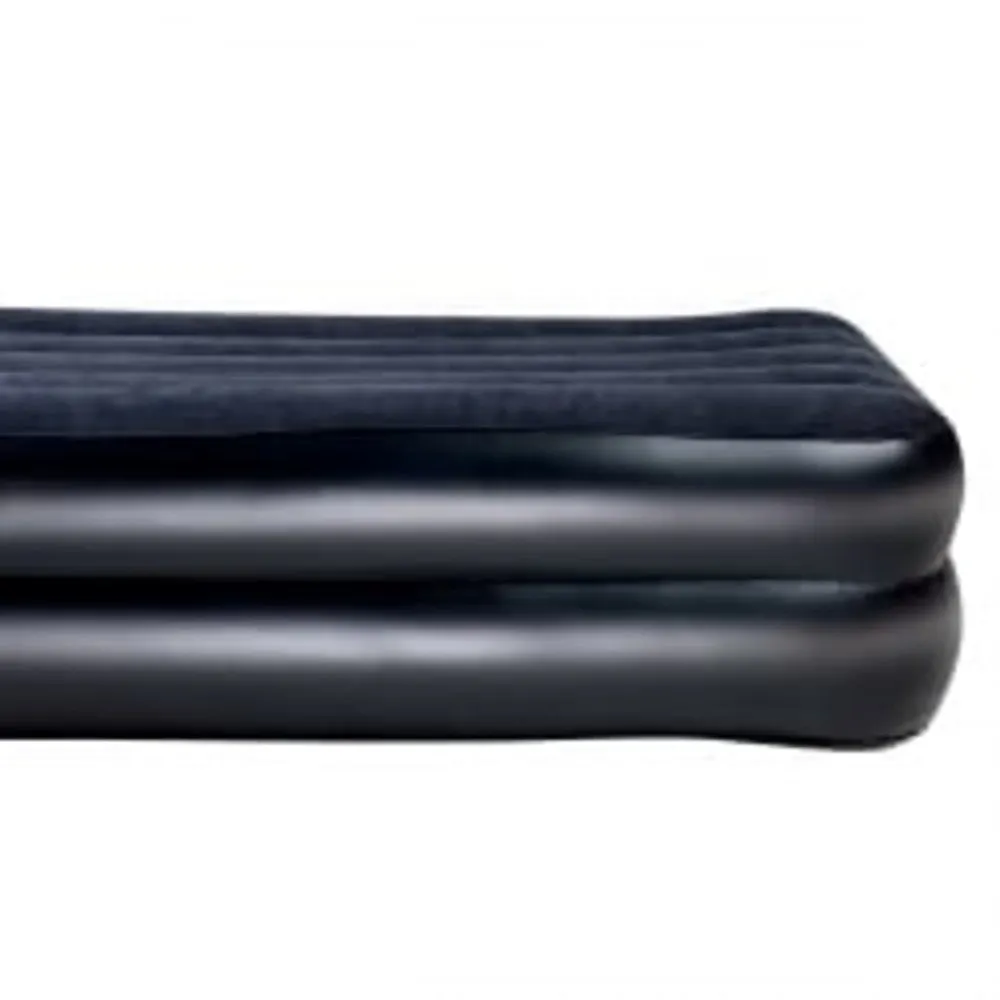 Bestway Uppblåsbar Flockad Luftmadrass Med Inbyggd Elektrisk Luftpump, Black, One Size Bestway Uppblåsbar Flockad Luftmadrass Med Inbyggd Elektrisk Luftpump, Black, One Size