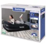 Bestway Uppblåsbar Flockad Luftmadrass Med Inbyggd Elektrisk Luftpump, Black, One Size