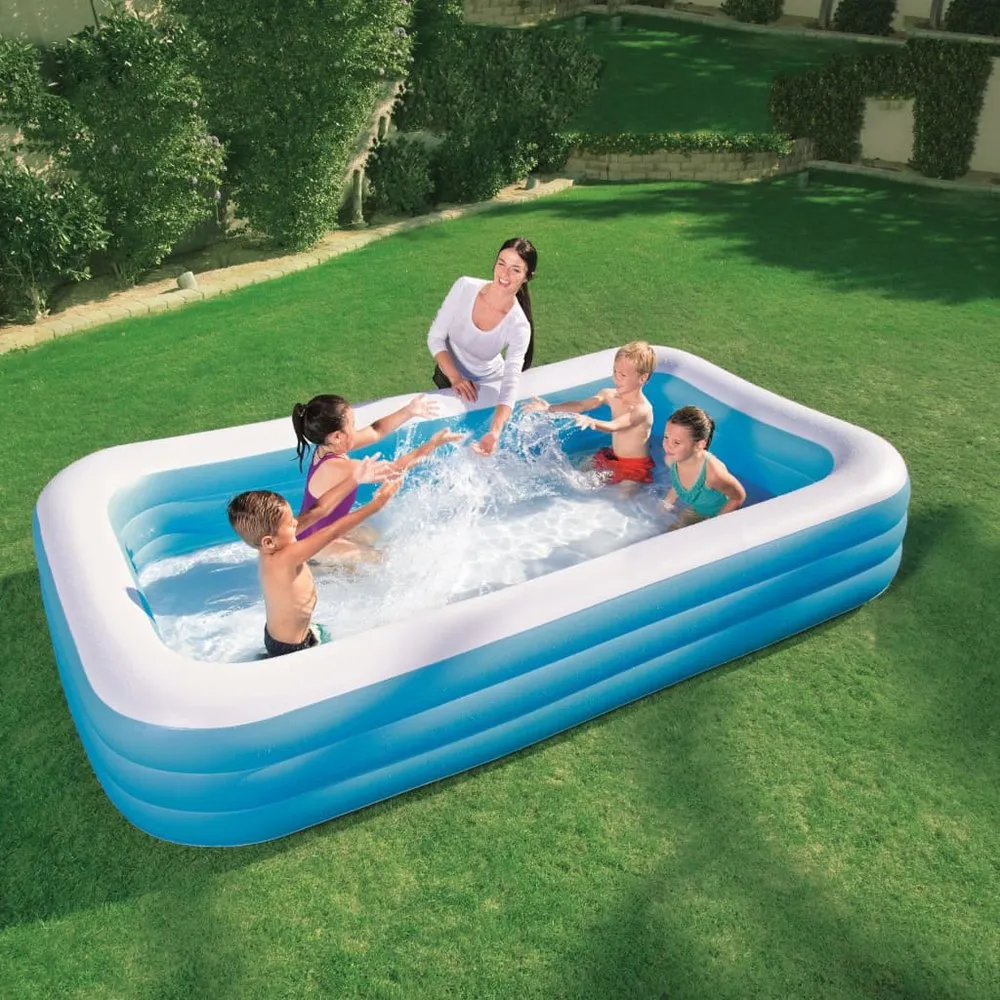 Bestway Uppblåsbar Pool 305x183x56 Cm unisex, Blue / white, 305 x 183 x 56cm