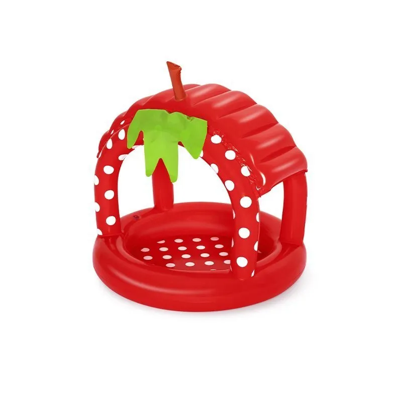 Bestway Uppblåsbar Pool I Form Av En Jordgubbe Med Parasoll unisex, Red, 91 x 91 x 91cm