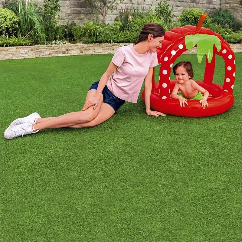 Bestway Uppblåsbar Pool I Form Av En Jordgubbe Med Parasoll unisex, Red, 91 x 91 x 91cm