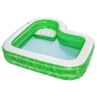 Bestway Uppblåsbar Pool Med Säte 231x231x51 Cm unisex Bestway Uppblåsbar Pool Med Säte 231x231x51 Cm unisex