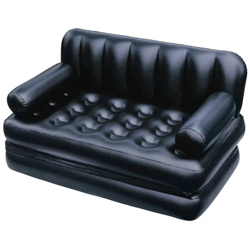 Bestway Uppblåsbar Soffa 5-i-1, Black, One Size