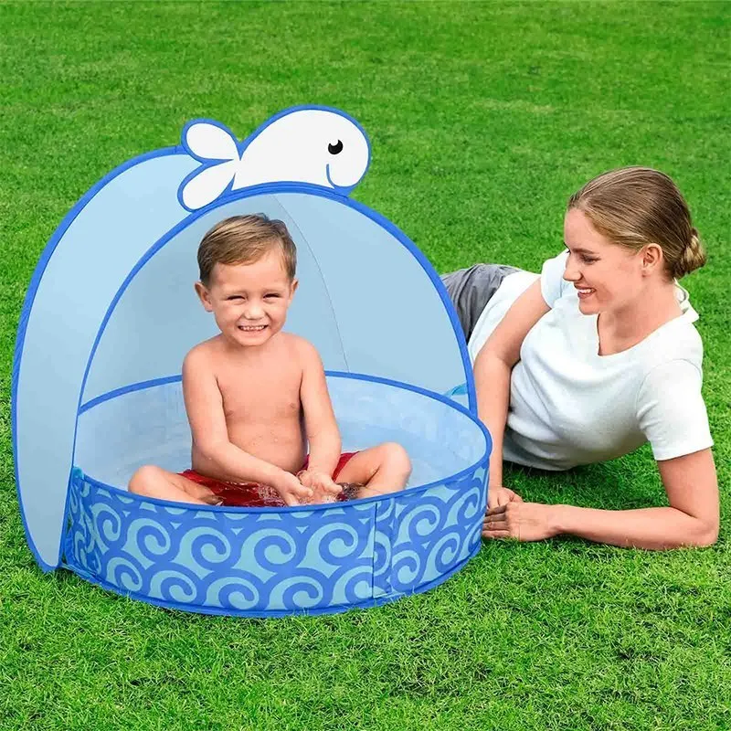 Bestway Whale Rund Uppblåsbar Pool unisex, Blue, 78 x 68 x 60cm