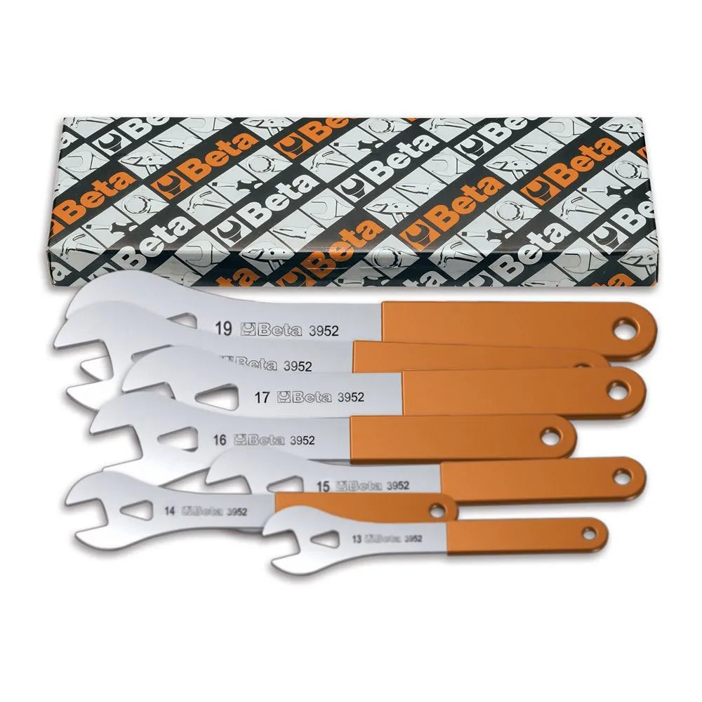 Beta Utensili 13-19 Mm Platta öppna ändnycklar Kit 7 Enheter, Silver, One Size