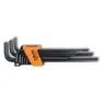 Beta Utensili 2-10 Mm Lång Sexkantnyckelset 8 Enheter, Black, One Size