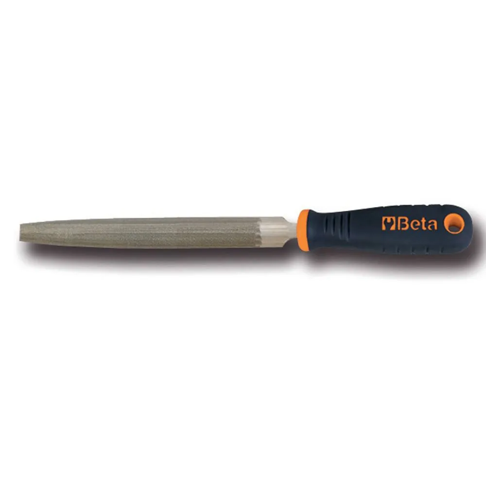 Beta Utensili 200 Mm Halvrund Fil Halvfin, Black / blue, One Size
