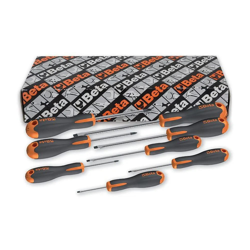 Beta Utensili Evox Blister Skruvmejselset 10 Enheter, Grey / orange, One Size
