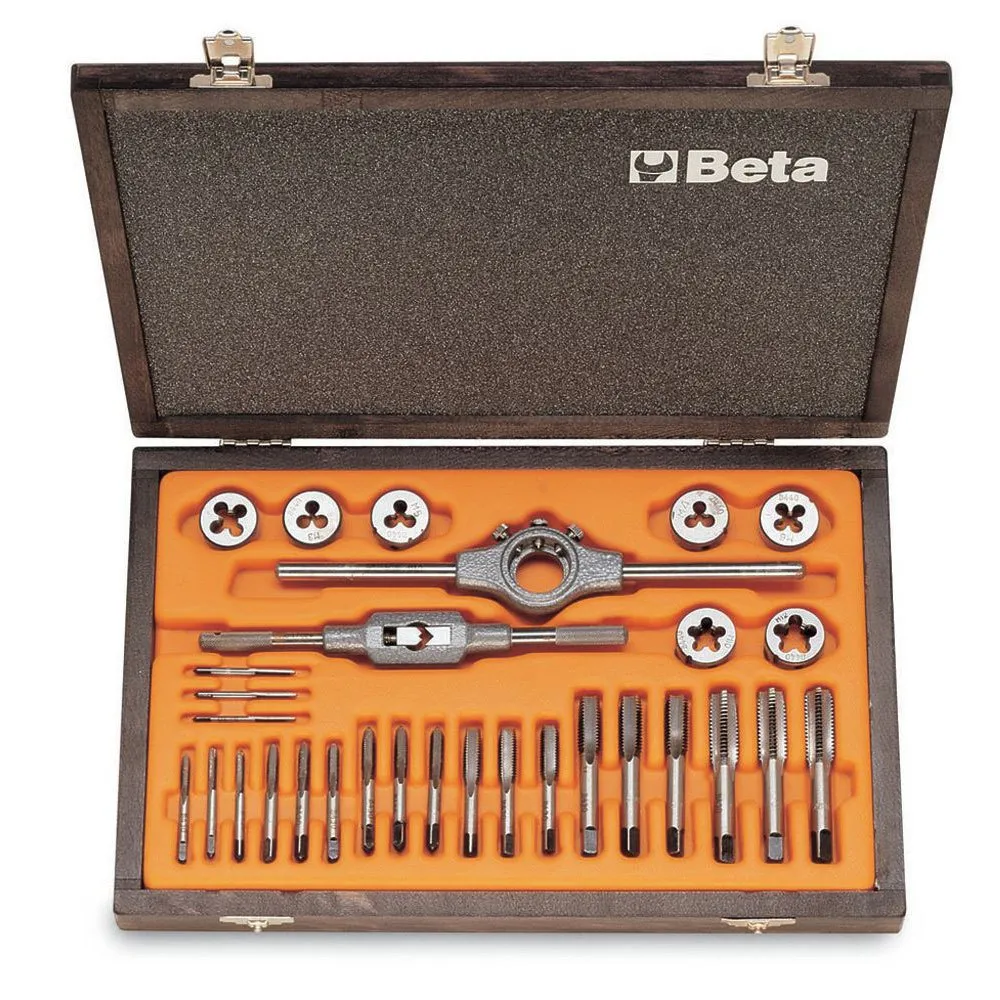 Beta Utensili Male And Tap&die Verktygssats, Orange / silver, One Size