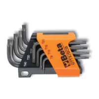 Beta Utensili Torx T9/t10/t15/t20/t25/t27/t30/t40 Skiftnyckel 8 Bitar